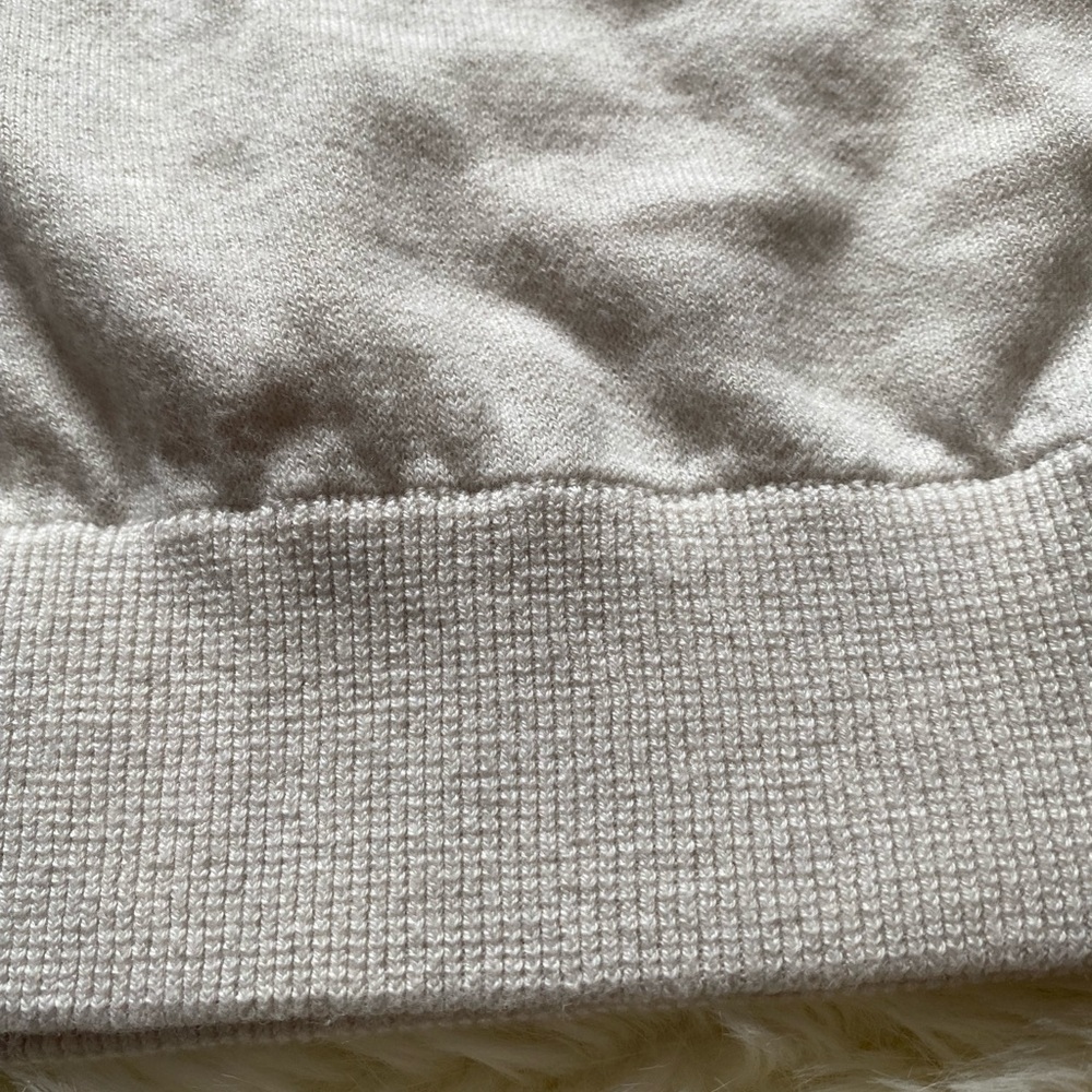 🌹 Minnie Rose Cotton & Cashmere Funnel neck Sweater XL Stone… - Picture 8 of 17